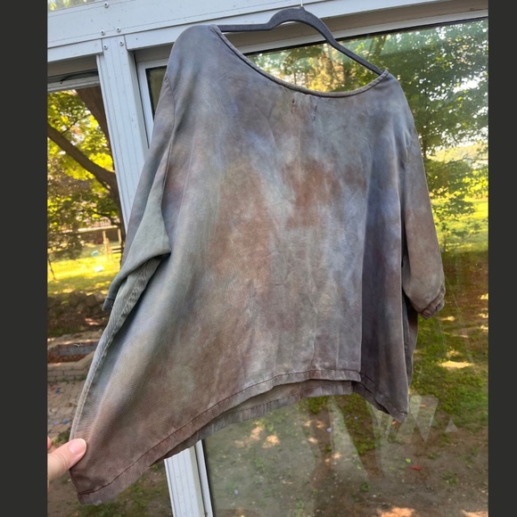 Connally Goods Tencel Twill Boxy Tee Small Batch OOAK Hand Dyed Piece Size 3X - Picture 6 of 6